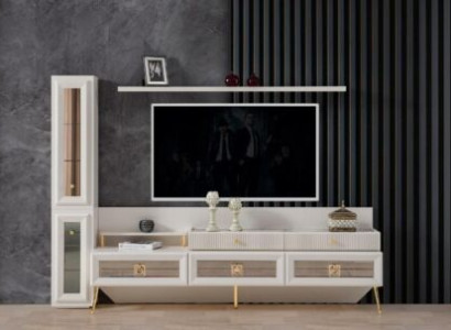 Wall Wall unit Living room Furniture luxury TV cabinet Wall units Wardrobe Shelf