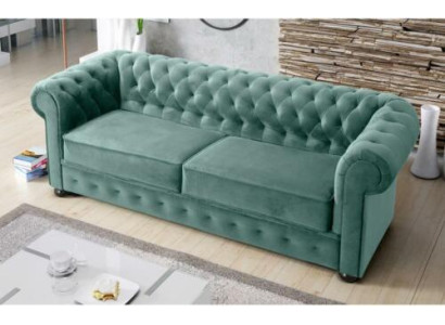 Design Sofa Couch 3 Seater Upholstery Leather Big Sofas Textile Chesterfield
