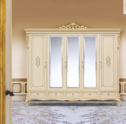 Wardrobe Big Wardrobe Clothes Cabinets Bedroom Mirror XXL