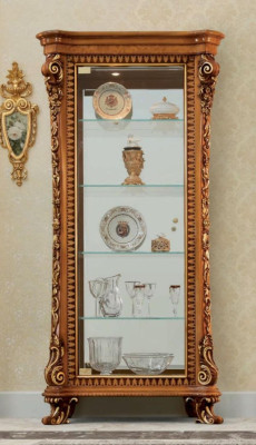 Display case Cabinets Showcases Wood Luxury Living room Furniture Gold Wardrobe