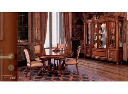 Display case Luxury Cabinets Showcases Big Living room Wardrobe Brown Baroque