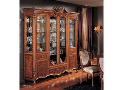 Display case Cabinets Brown Big Showcases Luxury Wardrobe Wood Living room