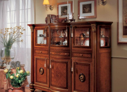 Wardrobe Chest of drawers Cabinets Sideboard Wood Living room Furniture Brown Baroque