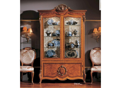 Display case Cabinets Brown Big Showcases Luxury Wardrobe Wood Dining room