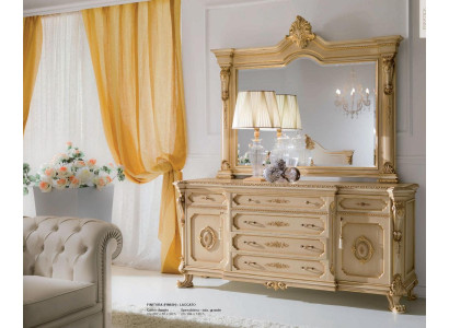 Chest of drawers Mirror Dressing table Dressing table Console Beige Suite Bedroom