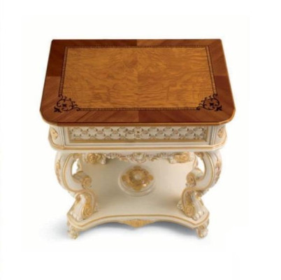Bedside tables Bedside table Consoles Side Table Night Consoles Luxury Beige Baroque