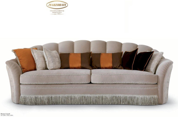 Three Seater Sofa 3 Seater Sofas Luxury Living room Furniture Polyester Gray