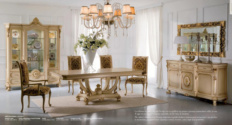 Luxury Dining table Dining room table Dining corner Table Dining room Beige Wood