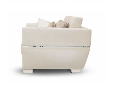 Beige elegance in focus Fabric armchair for a stylish living room ambience