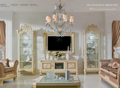Display case Cabinets Showcases Wood Luxury Living room Furniture Gold Baroque
