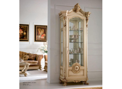 Display case Cabinets Luxury Showcases Wood Living room Furniture Gold Wardrobe