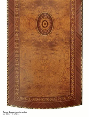 Dining set dinette Dining room Dining table Chair Suite Brown Baroque Gold Set 5 pieces