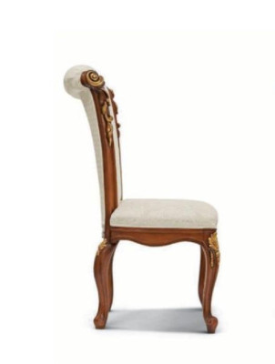 Dining set dinette Dining room Dining table Chair Suite Brown Baroque Gold Set 5 pieces