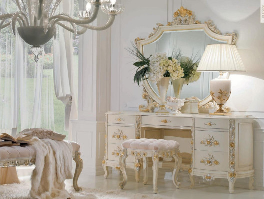 Wall mirror Mirror Luxury Gold Baroque Bedroom Design