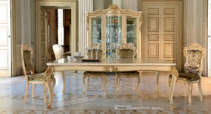 Dining table Dining room table Big Table Extendable Dining room Wood Beige