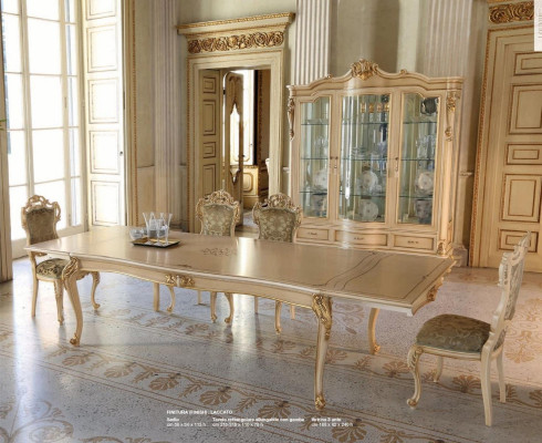 Dining table Dining room table Big Table Extendable Dining room Wood Beige