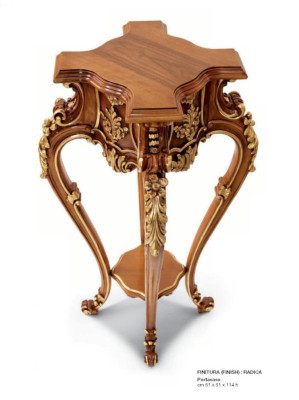 Flower stand flower column stand side table flower stand real wood brown new