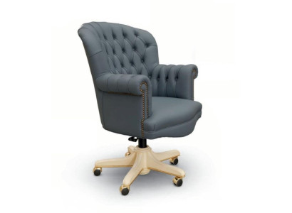 Swivel chair executive chair armchair office swivel chairs Chesterfield Blue luxury