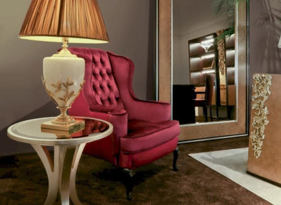 Armchair Luxury Seater Seat 1 Fabric Red Chesterfield Living room Furniture