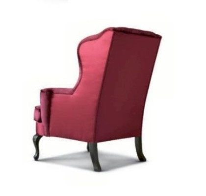 Armchair Luxury Seater Seat 1 Fabric Red Chesterfield Living room Furniture