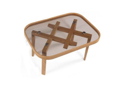 Luxury Furniture Coffee table Modern Furnishings Glass Table Beige Living room