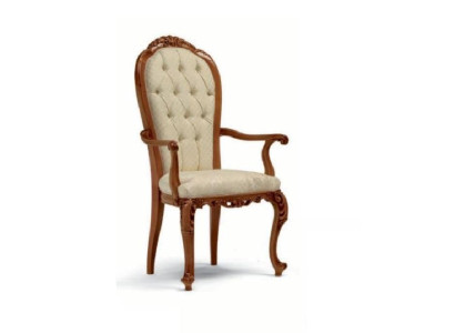 Chair Armchair Luxury Armchair Baroque Rococo Chairs Wood Brown Marzorati