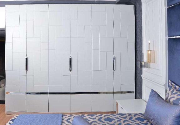 Wardrobe White Wardrobe Bedroom Wooden Cabinet Modern Furniture