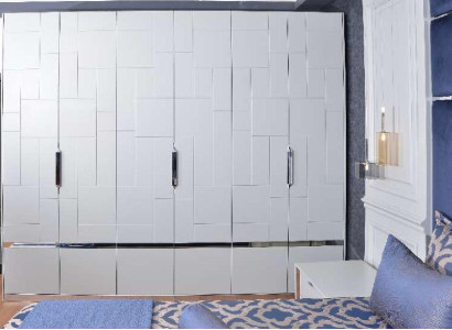 Wardrobe White Wardrobe Bedroom Wooden Cabinet Modern Furniture