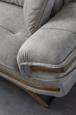 Stylish Living room Furniture Design 3-Seater Sofa White Color exclusive