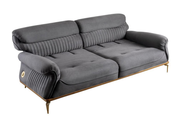 Modern Gray Color 3-Seater Sofa Comfort and style in one ensemble