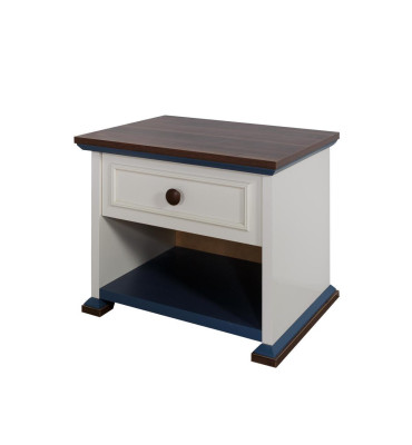 Design Modern Furniture Bedside table Children Side Youth Room White Wood