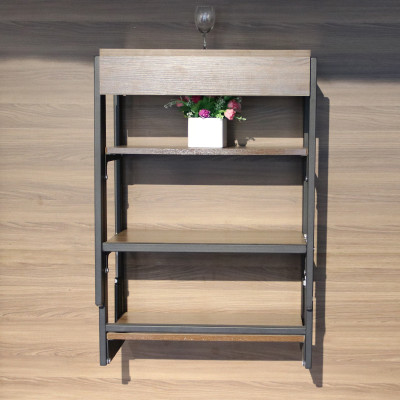 Multifunction Space Saving Furniture Dining Table Table Shelf 2in1 Kitchen Tables Wood
