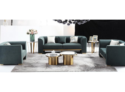Designer Round Coffee table Living room table Coffee table Sofa Table Marble side
