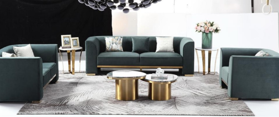 Designer Round Coffee table Living room table Coffee table Sofa Table Marble side
