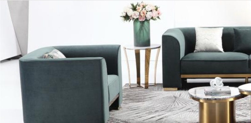Designer Round Coffee table Living room table Coffee table Sofa Table Marble side