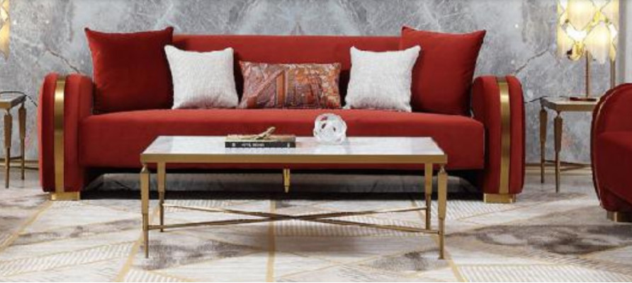 stainless steel Luxury Living room Table Coffee table Design Tables Style Furniture Rectangular