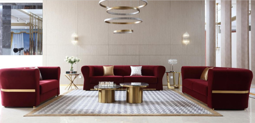Coffee table Round Luxury Living room Table Coffee table Design Tables Style Furniture 2pcs