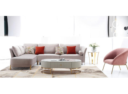 Corner sofa L-shape Modern sofa Corner sofa L-shape Living landscape Couch Corner sofa Upholstery