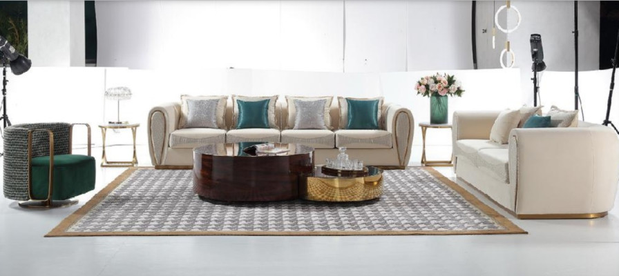 Room Furniture Three Seater Couch Upholstery new Design Sofa Modern Seat Luxury Sofas