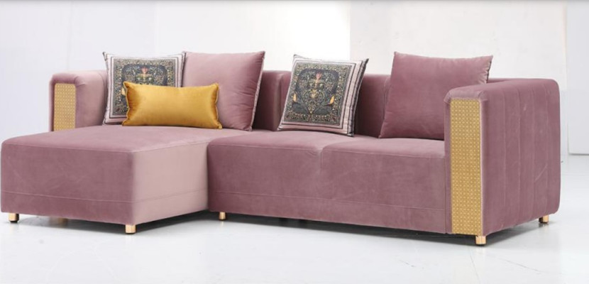 Corner sofa L-shape Coffee table Upholstery Corner Living room Luxury Furniture Sofa Couch 3-piece
