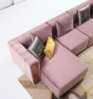 Corner sofa L-shape Coffee table Upholstery Corner Living room Luxury Furniture Sofa Couch 3-piece