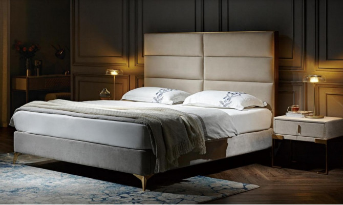 Bed 2x Bedside table 3 pieces. Bedroom Set Design Luxury Bedroom Hotel Furniture