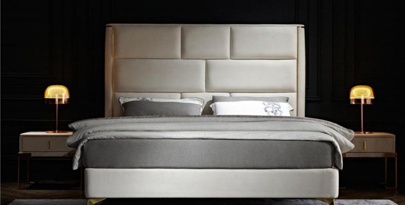 Bed 3 pieces. Bedroom Set Design Modern Luxury Bedroom Bedside table Beds