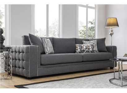 Luxury Living room Sofa 2 Seat Two-seater gray Couch Chesterfield Couches new