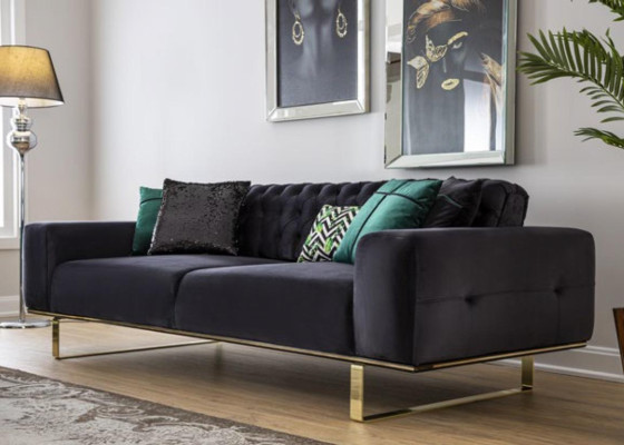 Modern Sofa 4 Seat Design Living room Upholstery Wood Upholstery Modern Luxury