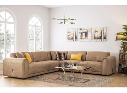 Textile Sofa Couch Corner sofa Corner suite Upholstery Sofas Couches Furniture Fabric