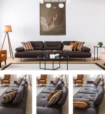 Sofa set 4+3+1+1 Seater Set Design Sofa Upholstery Couches Couch Modern Luxury
