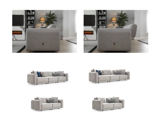 Sofa set 3+3+1 Seat Set Design Sofas Upholstery Leather Couches Sofa