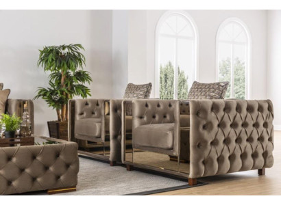 Luxury Armchair Chesterfield Single Seater Classic Couch Furniture Furnishings Sofa 1er