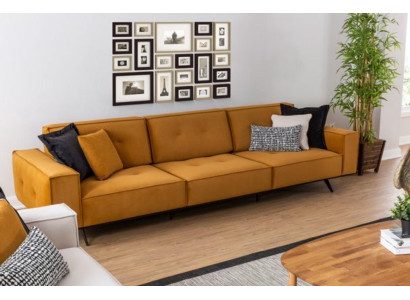 Sofa Couch Four Seater Furniture Couches Upholstery Sofas Textile Fabric Furnishings